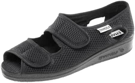 EMANUELA 663 PANTOFOLE SANDALO DONNA CON STRAPPO IN TESSUTO ELASTICIZZATO