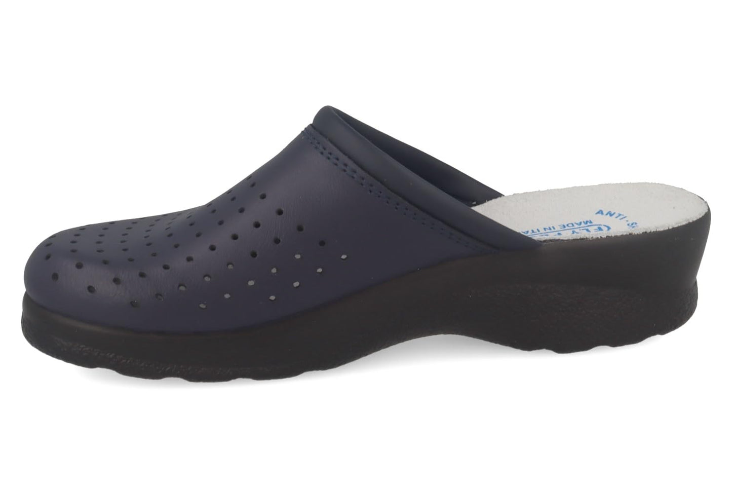Fly Flot | Woman Professional, Zoccoli Sanitari Donna, Ciabatta con Tomaia in Pelle Forata, Sottopiede in Pelle Scamosciato