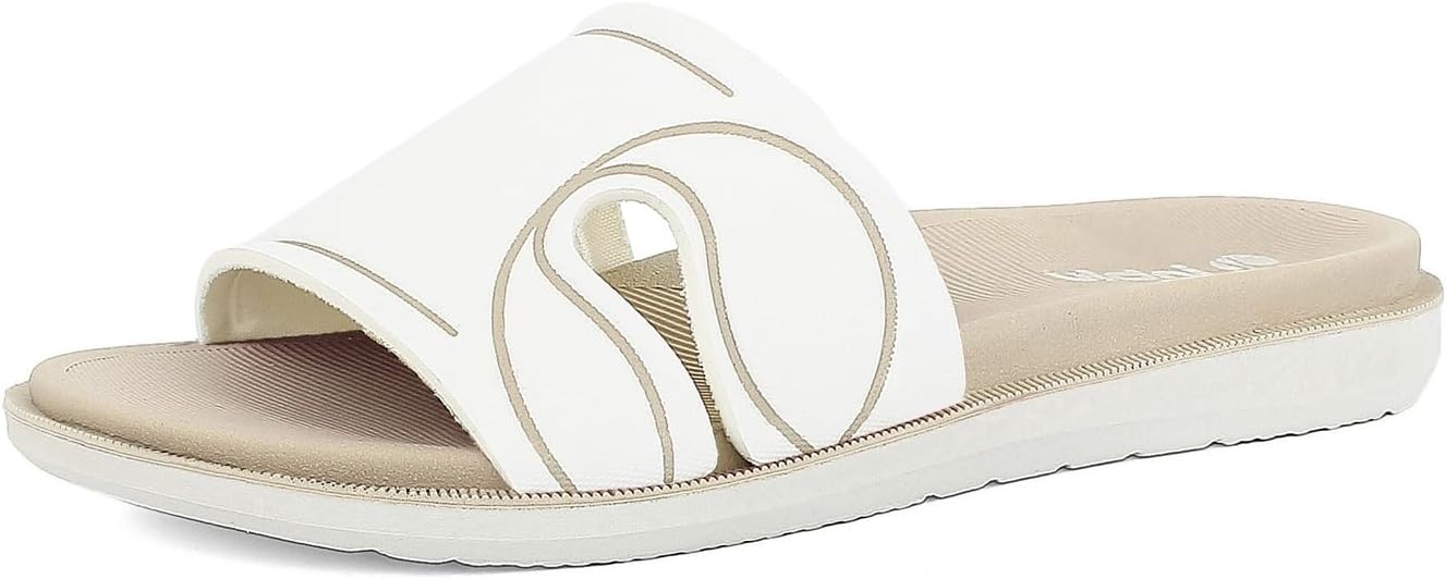 inblu Ciabatte Donna con Fascia Colorata e Disegno Logo, Suola Dual Density