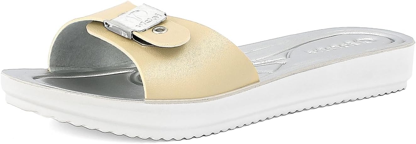 inblu Ciabatte da Mare Donna A Fascia con Fibbia Regolabile, Suola Super Flessibile E Leggera, Infradito