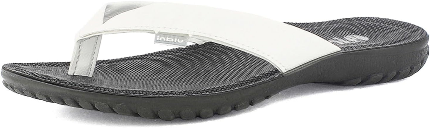 inblu FN112 Ciabatte Uomo Infradito Effetto Pelle, Plantare in Ecopelle Imbottito