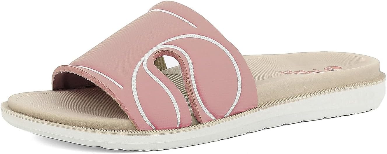 inblu Ciabatte Donna con Fascia Colorata e Disegno Logo, Suola Dual Density