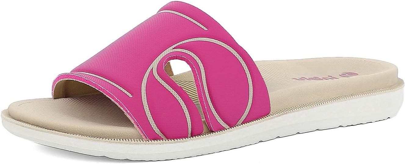 inblu Ciabatte Donna con Fascia Colorata e Disegno Logo, Suola Dual Density