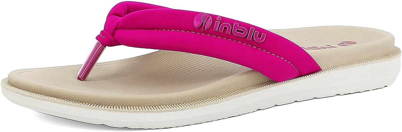 inblu Ciabatte Donna Infradito Colorate Leggere Flessibili, Suola Dual Density