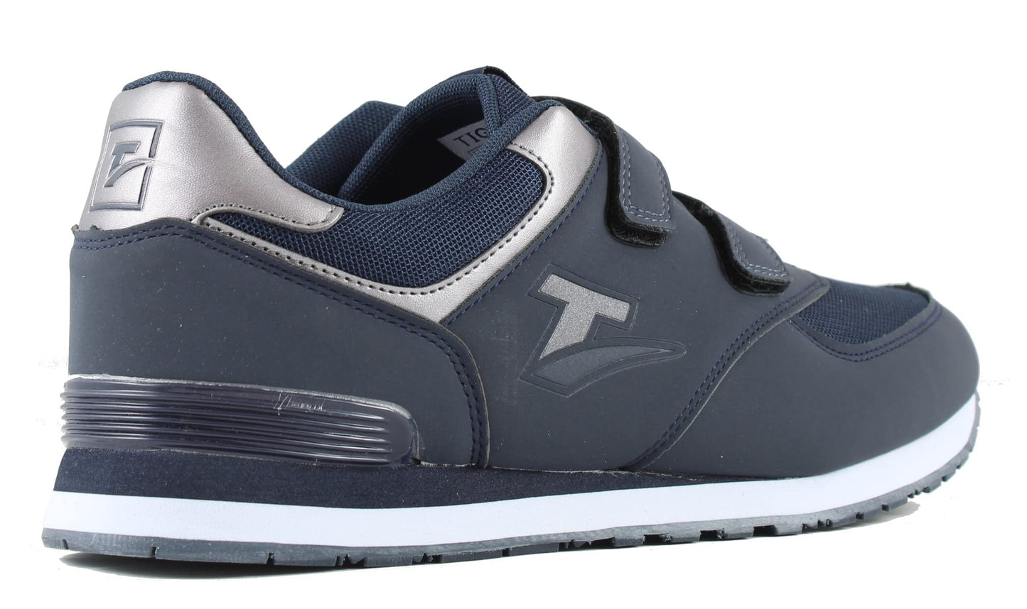 TIGLIO 9103 Blu Scarpe Sportive Uomo Doppio Strappo Regolabile Tomaia Superiore in Tessuto Traspirante Ideali Anche per Riabilitazione