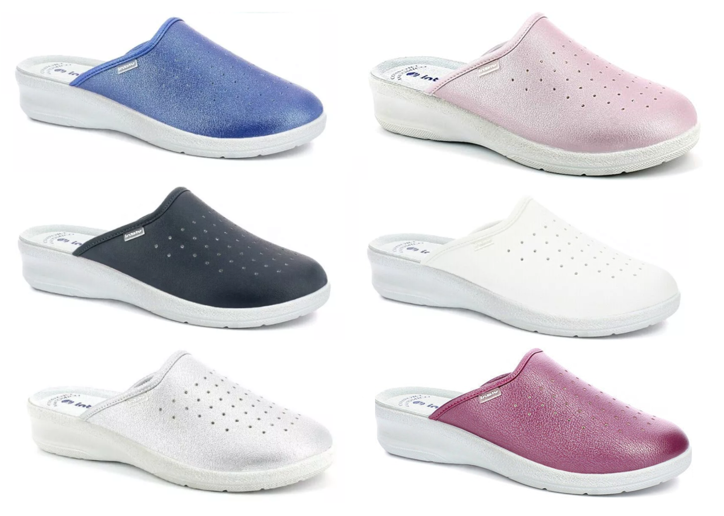 Inblu Bunte Klassische Clogs, Sandali a Ciabatta da Donna