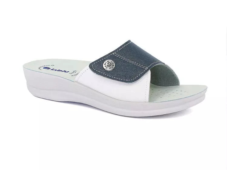 inblu Benessere Ciabatte Comode Suola Anatomica con Fascia a Strappo e Rialzo