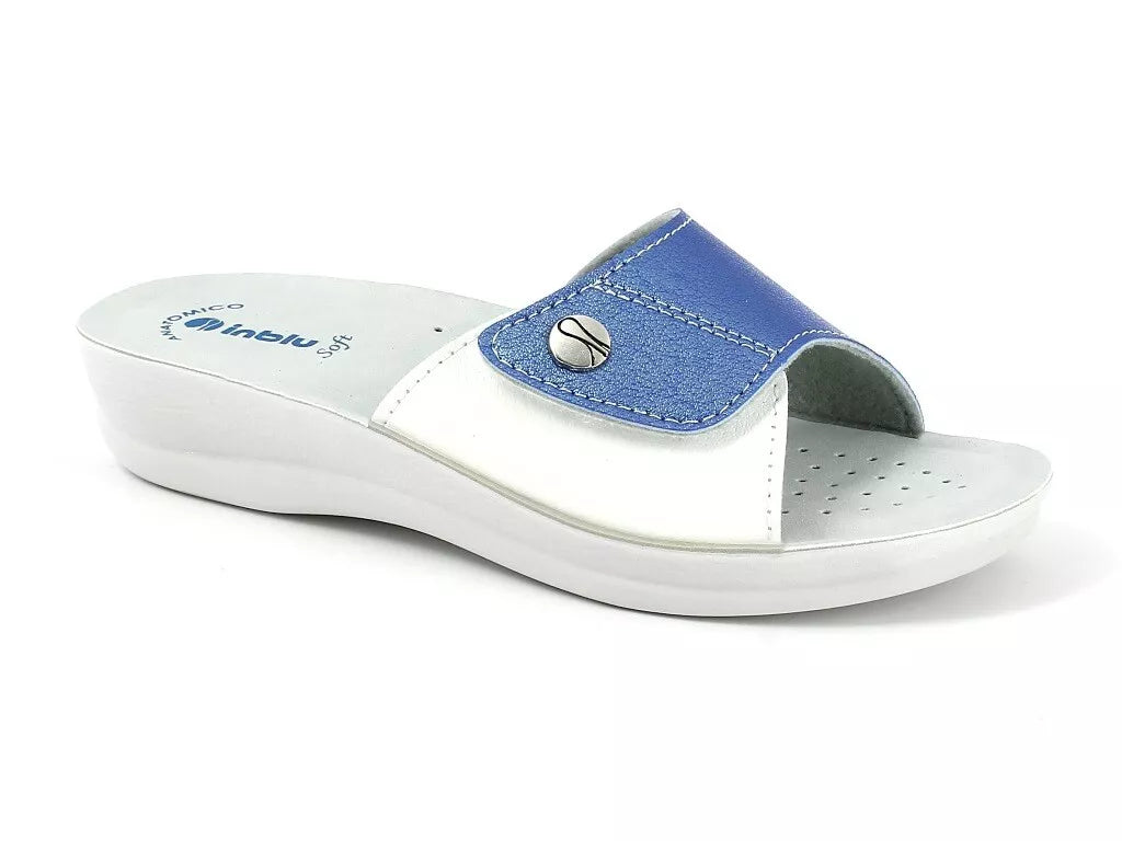 inblu Benessere Ciabatte Comode Suola Anatomica con Fascia a Strappo e Rialzo