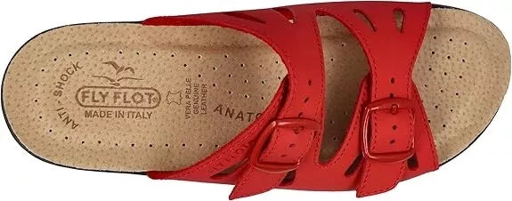 Fly Flot Barbariga, Ciabatte Donna in Microfibra, Traspiranti, con Doppia Fibbia Regolabile, Sottopiede in Pelle, Sandali