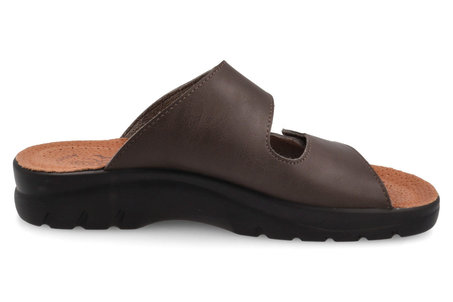Fly Flot Testa di Moro Ciabatte Uomo Made in Italy Sottopiede Anatomico Anti Shock Vera Pelle Tomaia Doppio Strappo Zeppa