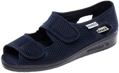 EMANUELA 663 PANTOFOLE SANDALO DONNA CON STRAPPO IN TESSUTO ELASTICIZZATO
