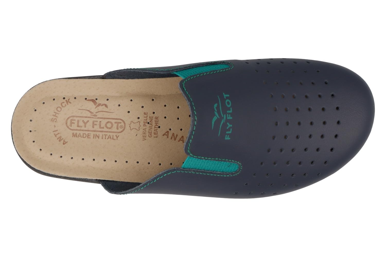 Fly Flot Ciabatte sanitarie Uomo Blu Bianco Anatomiche Anti-Shock