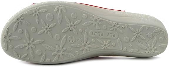 Fly Flot Atella, Ciabatte Aperte da Donna in Rete Elastica, Sottopiede Imbottito in Vera Pelle, Sandali