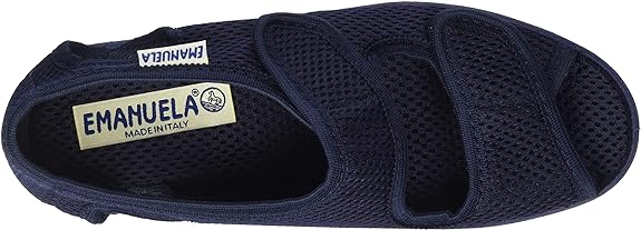 EMANUELA 663 PANTOFOLE SANDALO DONNA CON STRAPPO IN TESSUTO ELASTICIZZATO