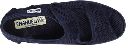 EMANUELA 663 PANTOFOLE SANDALO DONNA CON STRAPPO IN TESSUTO ELASTICIZZATO