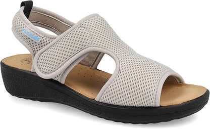 Fly Flot Bisceglie, Sandali Donna in Rete Elastica, con Velcro Regolabile