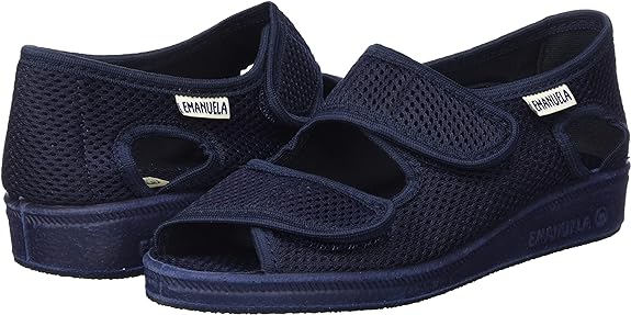 EMANUELA 663 PANTOFOLE SANDALO DONNA CON STRAPPO IN TESSUTO ELASTICIZZATO