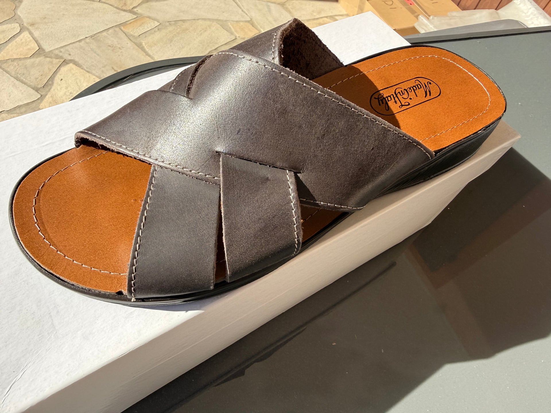 The Bridge Zaino Uomo In Vera Pelle Marrone Con Spallacci Regolabili E Esterne The Bridge 063413ex
