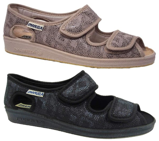 EMANUELA 667 PANTOFOLE SANDALO DONNA CON STRAPPO