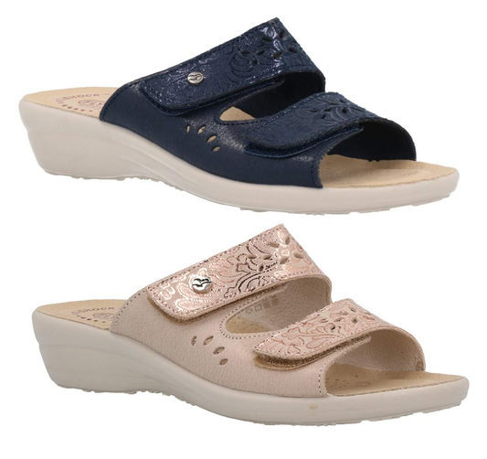 Fly Flot Bellona, Pantofole Donna in Microfibra Elasticizzata, con Strappo Regolabile, Sottopiede Antishock, Sandali