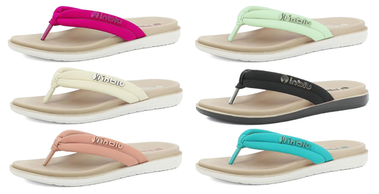 inblu Ciabatte Donna Infradito Colorate Leggere Flessibili, Suola Dual Density