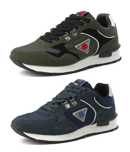 inblu Sneakers Uomo Sportive con Logo, Comode E Colorate, Scarpe da Ginnastica