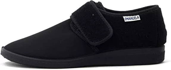 PANTOFOLA EMANUELA UOMO CON STRAPPO IN TESSUTO ELASTICIZZATO ESTIVA / INVERNALE