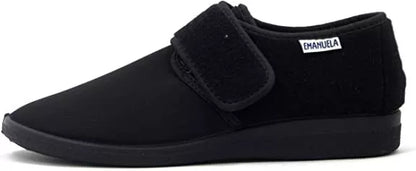 PANTOFOLA EMANUELA UOMO CON STRAPPO IN TESSUTO ELASTICIZZATO ESTIVA / INVERNALE