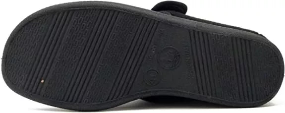 PANTOFOLA EMANUELA UOMO CON STRAPPO IN TESSUTO ELASTICIZZATO ESTIVA / INVERNALE